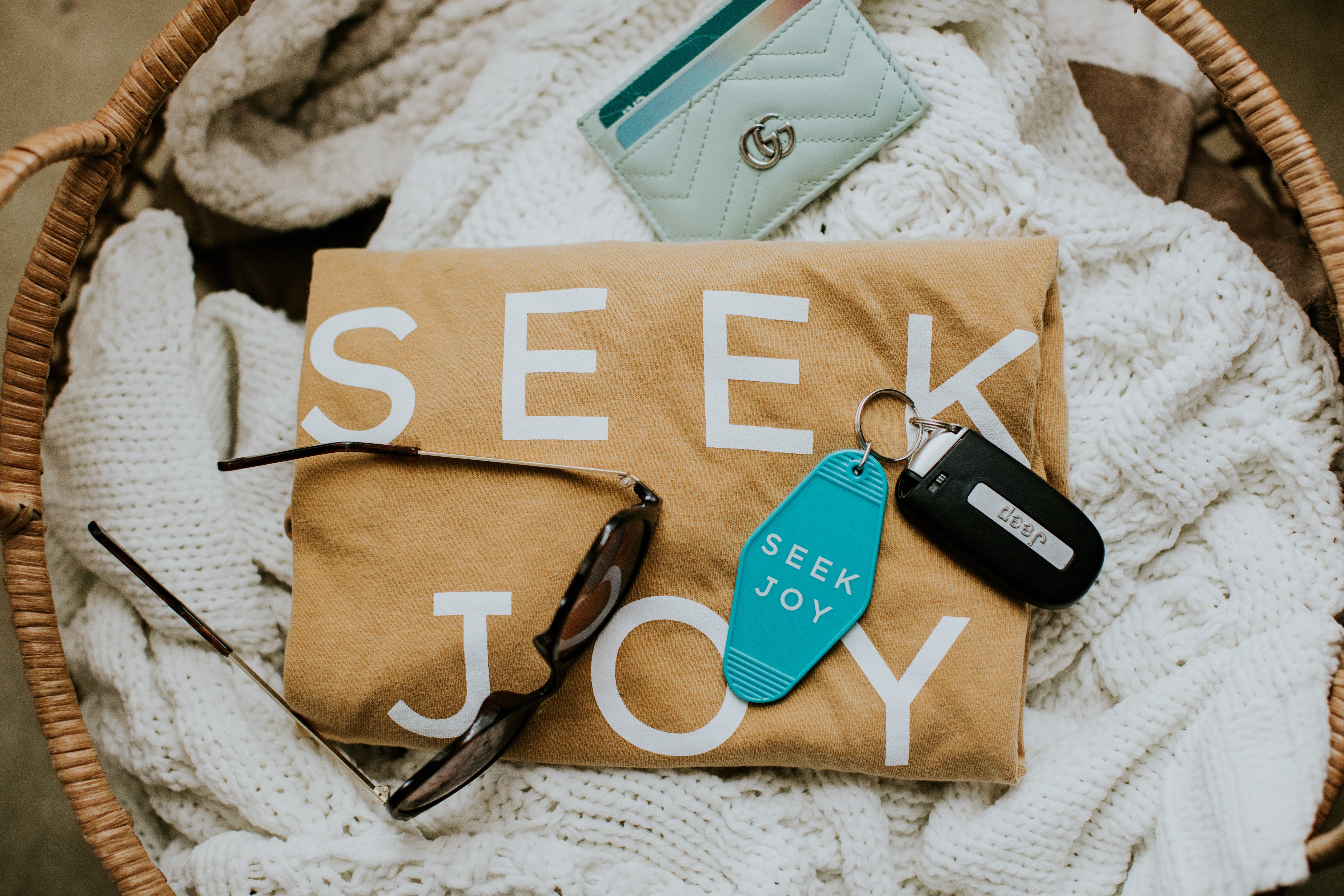 SEEK JOY Keychain