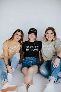 TESTIFY TO LOVE Short Sleeve Tee