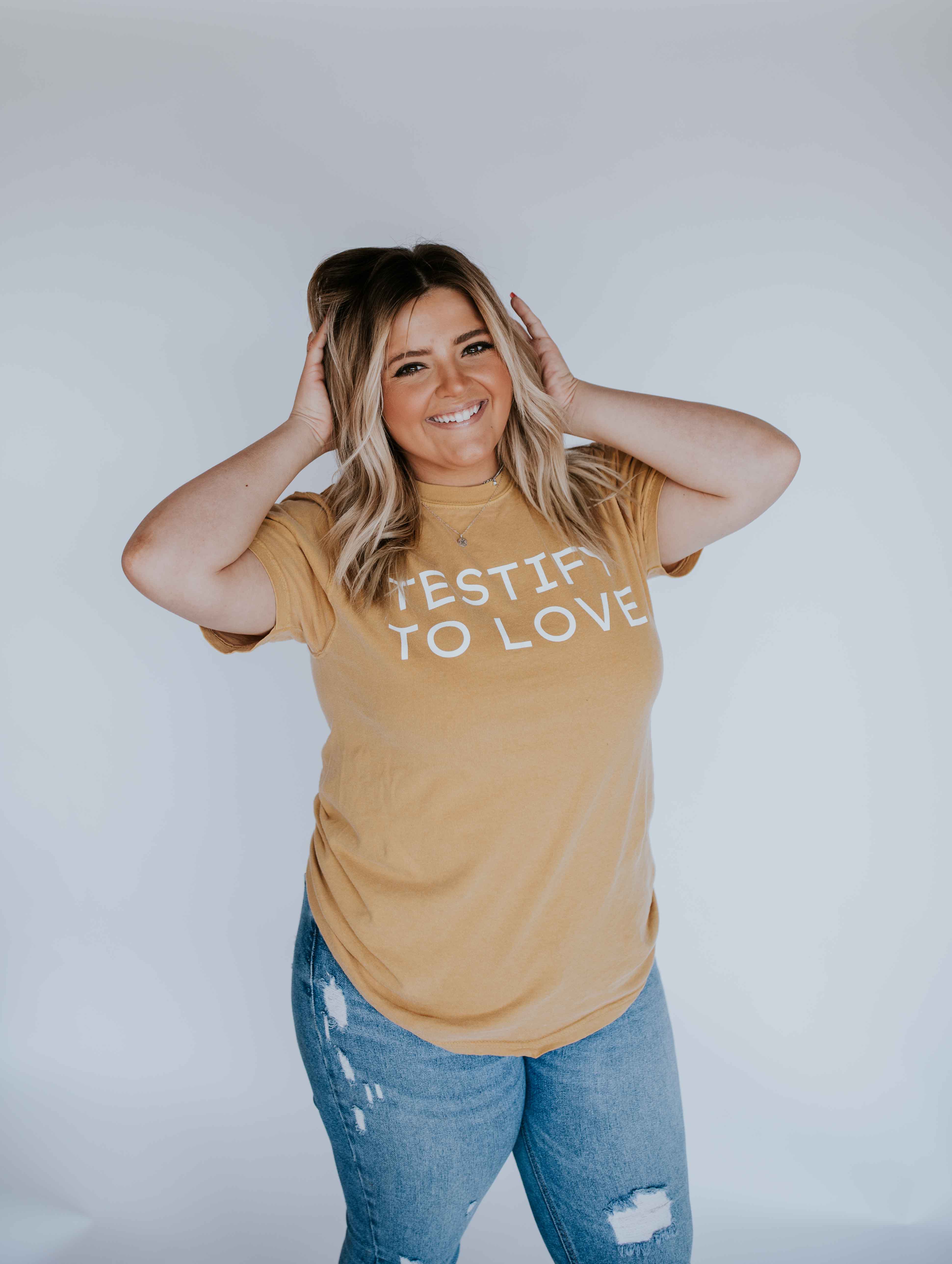 TESTIFY TO LOVE Short Sleeve Tee