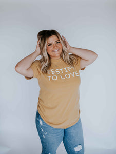 TESTIFY TO LOVE Short Sleeve Tee